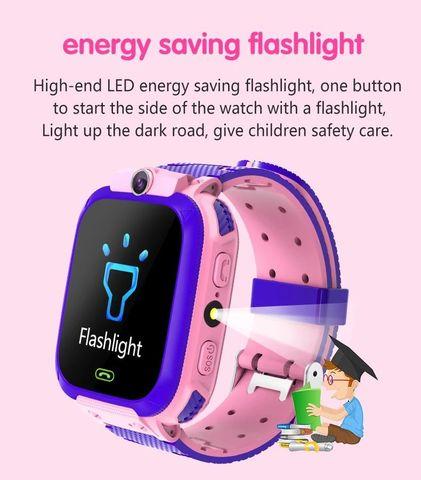Умные часы детские водонепроницаемые с трекером, камерой и сенсорным экраном Smart Watch Q528 (Голубой) - фото 6 - id-p70147219