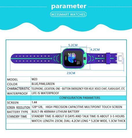 Умные часы детские водонепроницаемые с трекером, камерой и сенсорным экраном Smart Watch Q528 (Голубой) - фото 10 - id-p70147219