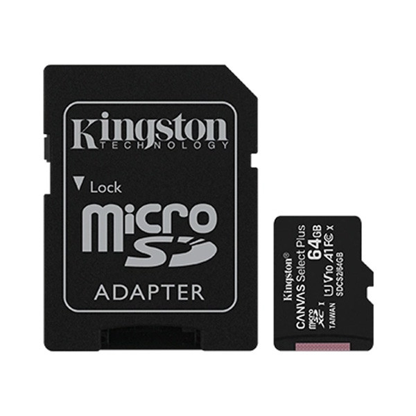 Карта памяти MicroSD, Kingston Canvas Select Plus, 64GB SDCS2/64GB - фото 2 - id-p84055935