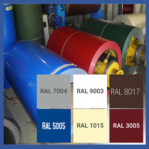 Рулон оцинкованный с полимерным покрытием RAL 3005