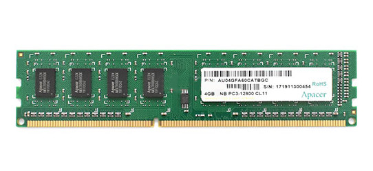 Модуль памяти Apacer DL.04G2K.KAM 4GB DDR3 1600 MHz