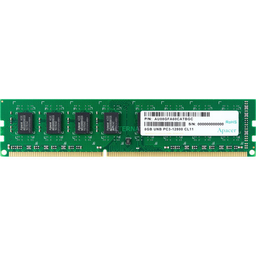 Модуль памяти Apacer DL.08G2K.KAM, 8GB DDR3, 1600 MHz DIMM CL11