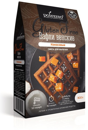 Смесь для выпечки «Вафли Венские кокосовые», 300 г