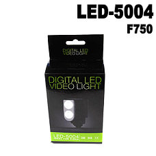 Накамерный прожектор LED 5004 + аккум. + зарядка, фото 3