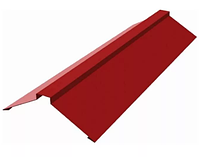 Планка конька плоского 190х190х2000 мм Глянец Красный RAL 3005