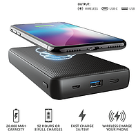Зарядное беспроводное устройство Power bank Trust Primo 20000 черный TAK23863 Зарядное беспроводное устройство Power bank Trust Primo 20000 черный
