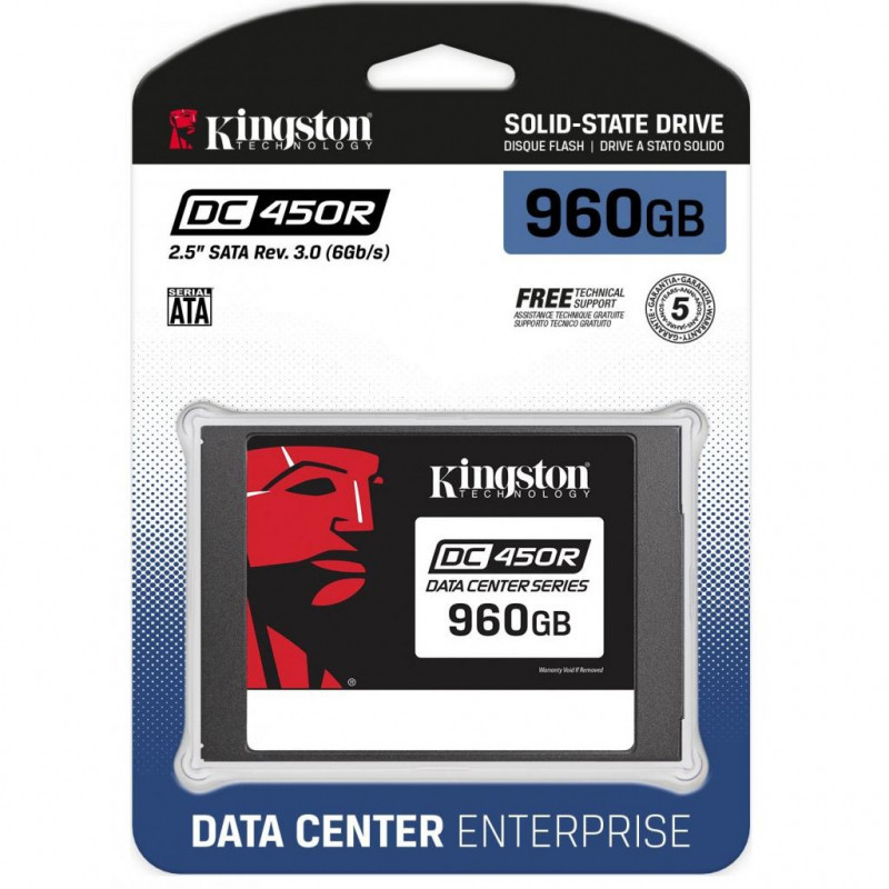 Твердотельный накопитель SSD 960 Gb SATA 6Gb/s Kingston DC450R