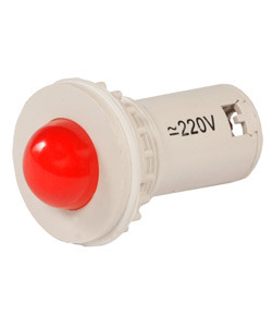 Светодиодная коммутаторная лампа СКЛ-11-К-2-220, красная, 220В AC/DC, d=27, сила света 20 мКд, (ЭТ) - фото 1 - id-p84045684