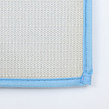 Коврик Доляна «Букли», 50×80 см, цвет голубой, фото 4