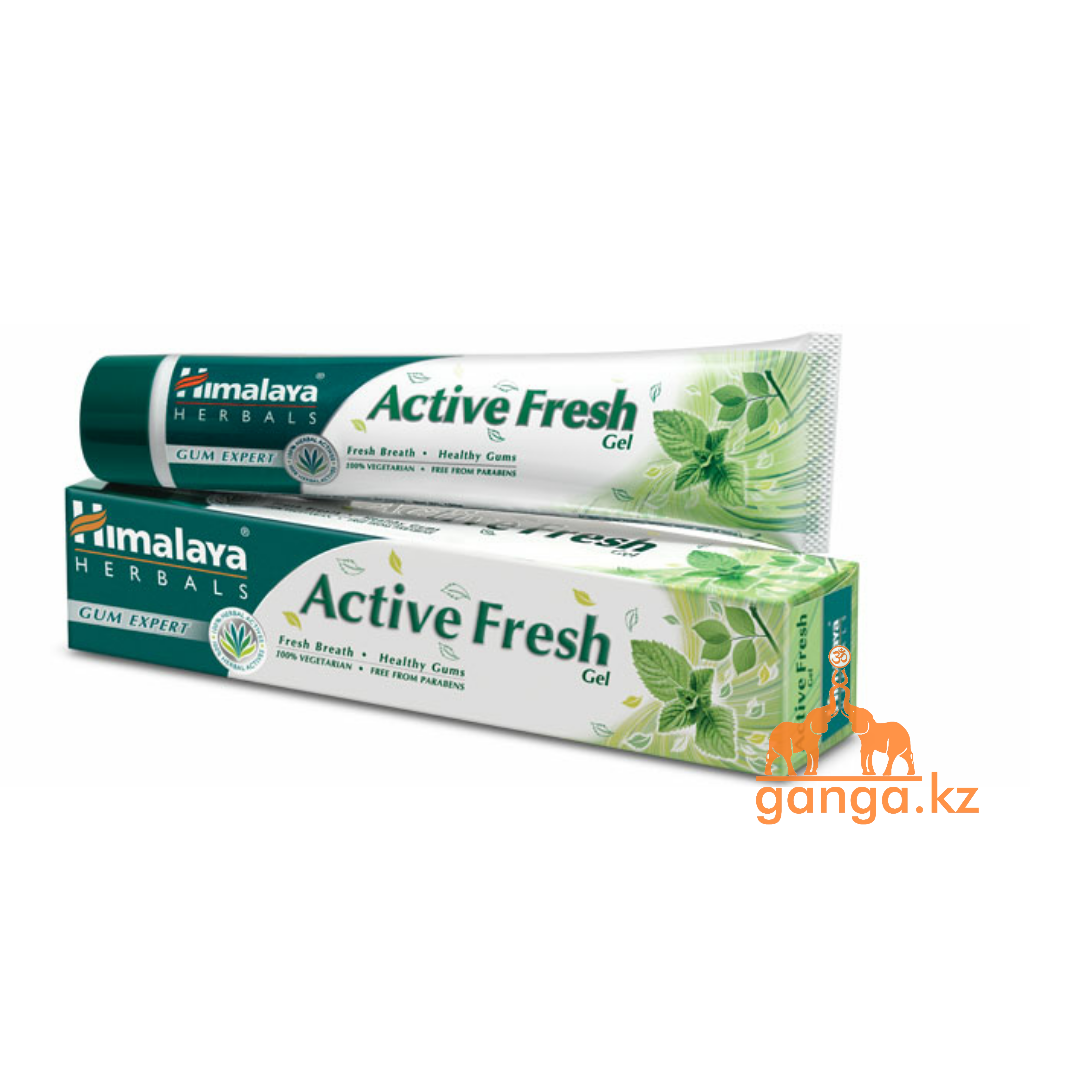 Зубная паста-гель "Активная свежесть" (Active Fresh HIMALAYA), 80 г.