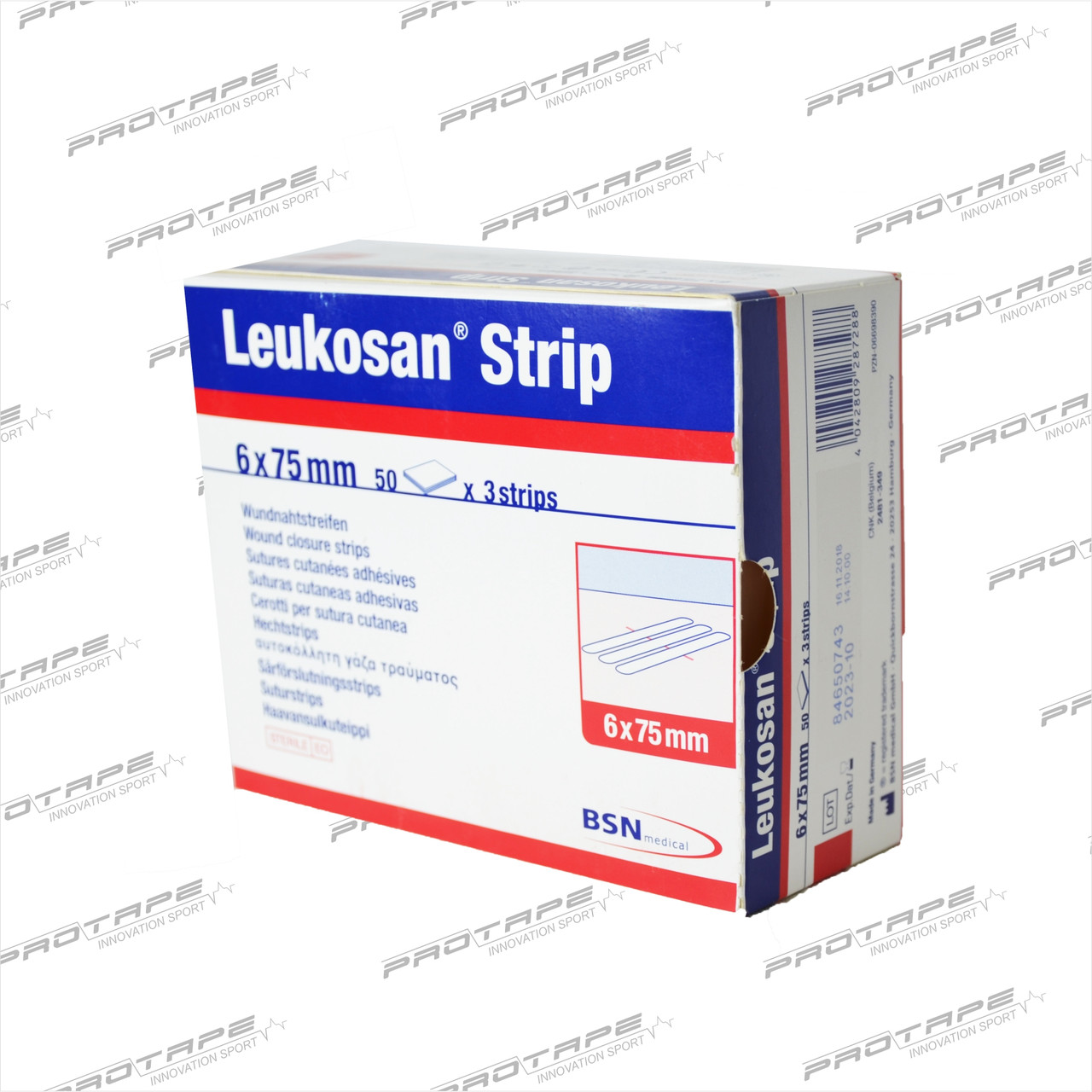 Пластыри Leukosan® Strip 6 мм x 75 мм - фото 1 - id-p84123815