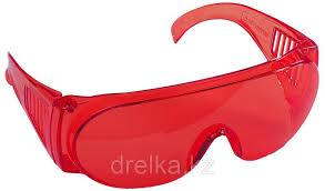 Очки STAYER "STANDARD" защитные с боковой вентиляцией, красные - фото 1 - id-p84121235