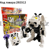 Игрушка детская Монкарт дракон машинка битроид Монча белая NO.520-21