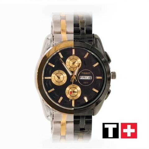 Часы мужские наручные Tissot Couturier T035.614 на стальном ремешке [реплика] (Холодное серебро) - фото 2 - id-p84130653