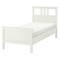 Кровать каркас ХЕМНЭС белая морилка 90х200 Лурой ИКЕА, IKEA