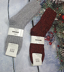 Теплые женские носки с блестками /люриксом производство Корея