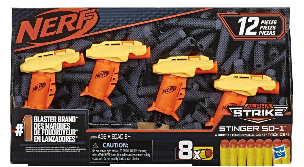 Nerf: Alpha Strike. Стингер SD-1 4 pack.