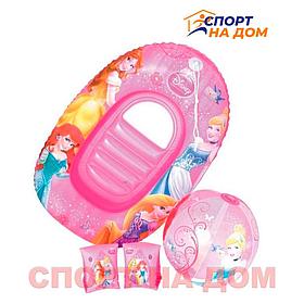Надувной детский пляжный набор (мяч, нарукавник и круг)
