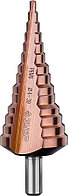 Сверло ступенчатое ЗУБР, 4-39 мм, 14 ступеней, кобальтовое покрытие (29672-4-39-14_z01)