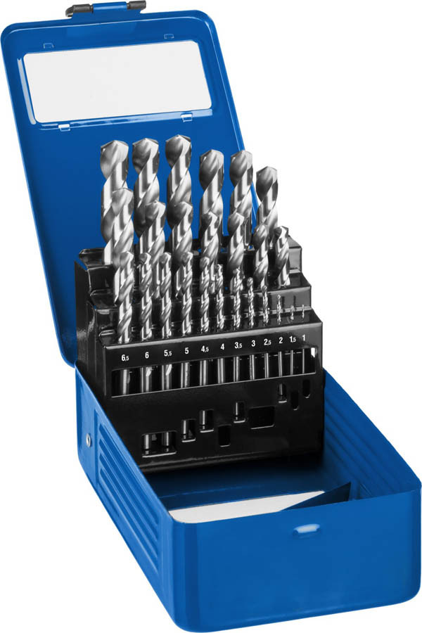 Набор сверл по металлу ЗУБР, 25 шт. (Ø 1-13 мм), класс A, сталь Р6М5 (29625-H25)