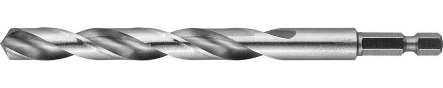 Сверло спиральное по металлу ЗУБР Ø 8 x 117 мм, НЕХ 1/4", класс A, Р6М5 (29623-117-8), фото 2