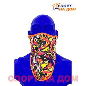 Зимняя утеплённая маска с принтом