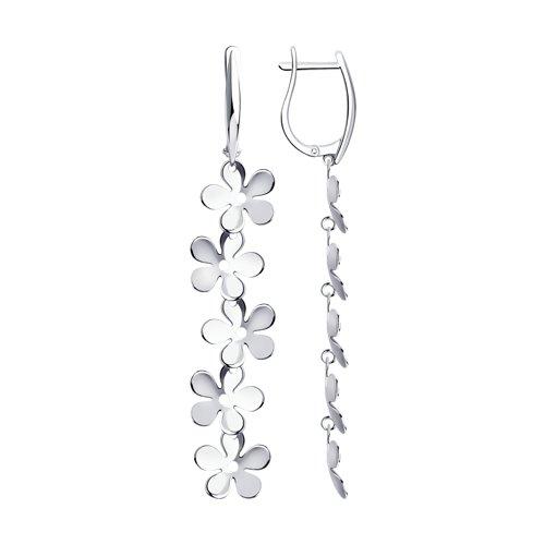 Серьги DIAMANT ( SOKOLOV ) серебро с родием 94-121-00476-1