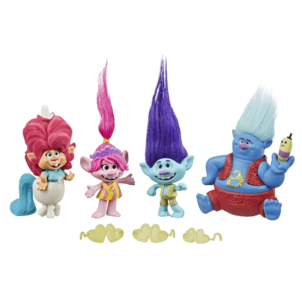 Trolls: Игровой набор Тролли 4 фигурки в упаковке