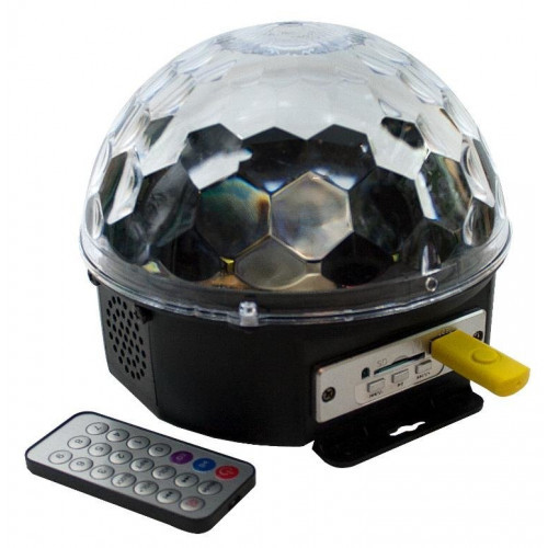 Диско шар Magic Ball Light MP3 с музыкой, флешкой и пультом (цветомузыка)