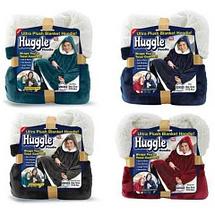 Плед-толстовка с капюшоном Huggle Hoodie Ultra Plush (Розовый), фото 3