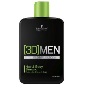 Шампунь для волос и тела Schwarzkopf 3D Men Hair & Body Shampoo 250 мл