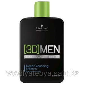 Шампунь для глубокого очищения Schwarzkopf 3D Men Deep Cleansing Shampoo 250 мл