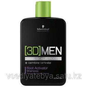 Шампунь активатор роста волос Schwarzkopf 3D Men Root Activator Shampoo 250 мл