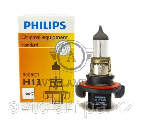 9008 H13 60/55W Philips Original Штатная галогенная лампа