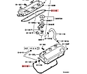 Прокладка клапанной крышки Оригинал"Mitsubishi" 6G72, 6G74, Md303148 Паджеро 3,4 Монтеро спорт, фото 2