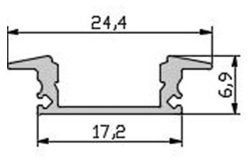 Профиль для светодиодной ленты MX 17x7А - фото 4 - id-p84234322