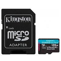 Карта памяти MicroSD, Kingston Canvas Go! Plus, 128GB, SDCG3-128GB, Class 10, UHS-I, R170-W90