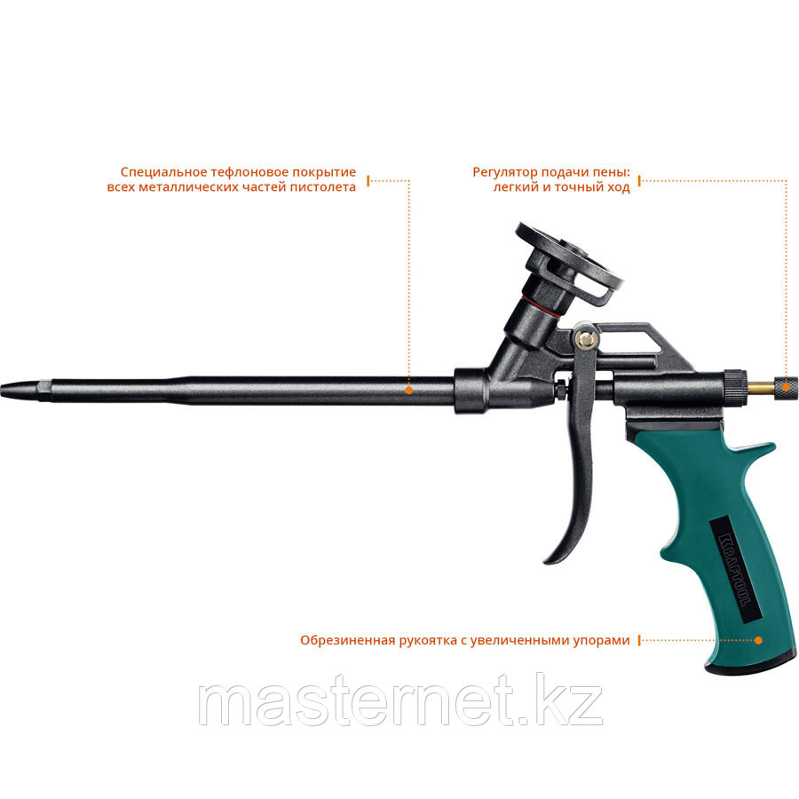 KRAFTOOL PANTHER профессиональный пистолет для монтажной пены с полным тефлоновым покрытием - фото 2 - id-p76293228
