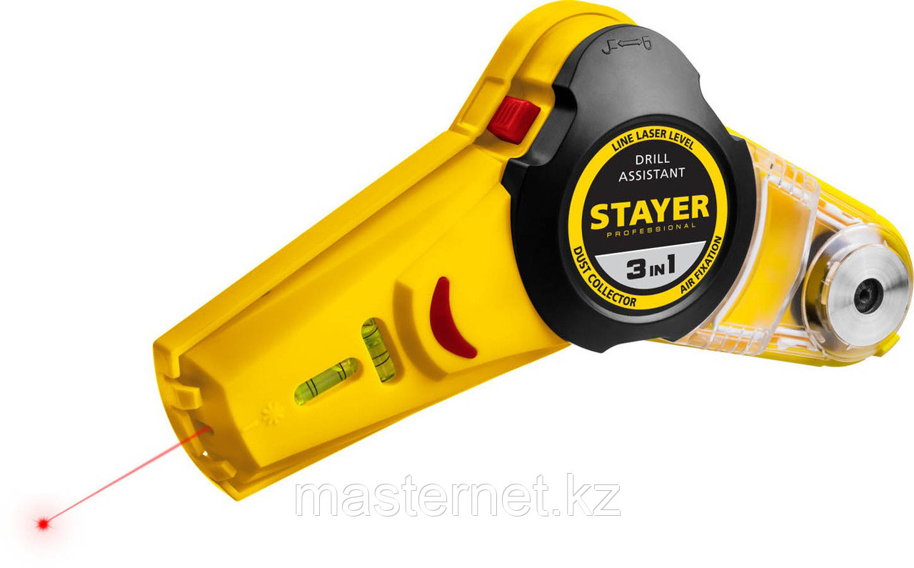 STAYER Drill Assistant уровень с приспособлением для сверления, 7м, точн. +/-1,5 мм/м - фото 1 - id-p76293309