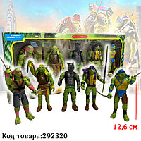 Игровой набор Черепашки ниндзя с боевыми оружиями 5 фигурок 12,6 см
