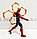 Детская фигурка Человека паука Spider man с подвижными ногами и руками с светоэффектом 14.5 см, фото 6