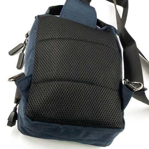 Рюкзак-сумка однолямочный с портом USB для зарядки устройств Dieke Compact #1262 (Серый) - фото 4 - id-p84249150