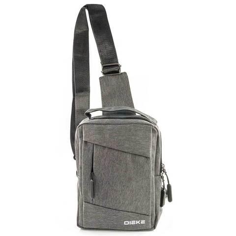 Рюкзак-сумка однолямочный с портом USB для зарядки устройств Dieke Compact #1262 (Серый) - фото 6 - id-p84249150