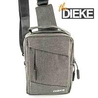 Рюкзак-сумка однолямочный с портом USB для зарядки устройств Dieke Compact #1262 (Серый)