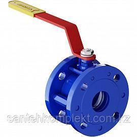 Кран шаровой укороченный разборный Ду 15 Ру 25 стальной фланцевый Маршал, фото 1