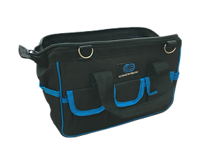 Сумка для инструмента - АО "Казахтелеком" 340х150х200 мм (13 карманов, металл.каркас, резин.ножки, ремень)