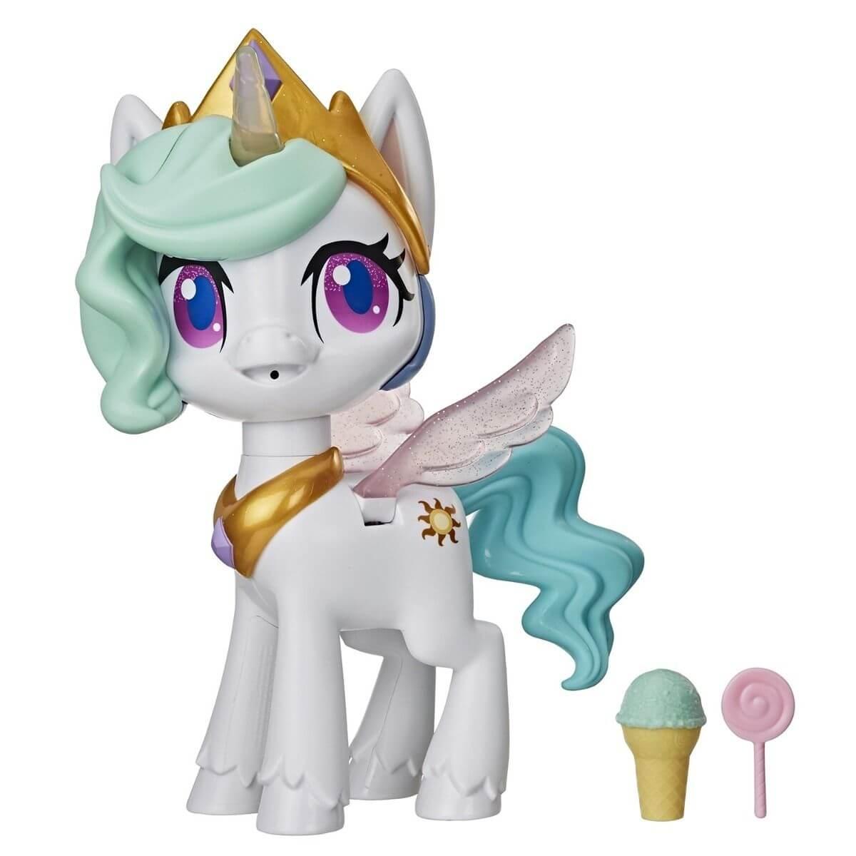 Интерактивная игрушка My Little Pony Волшебный поцелуй Принцесса Силестия с сюрпризами E9107 - фото 2 - id-p84272327