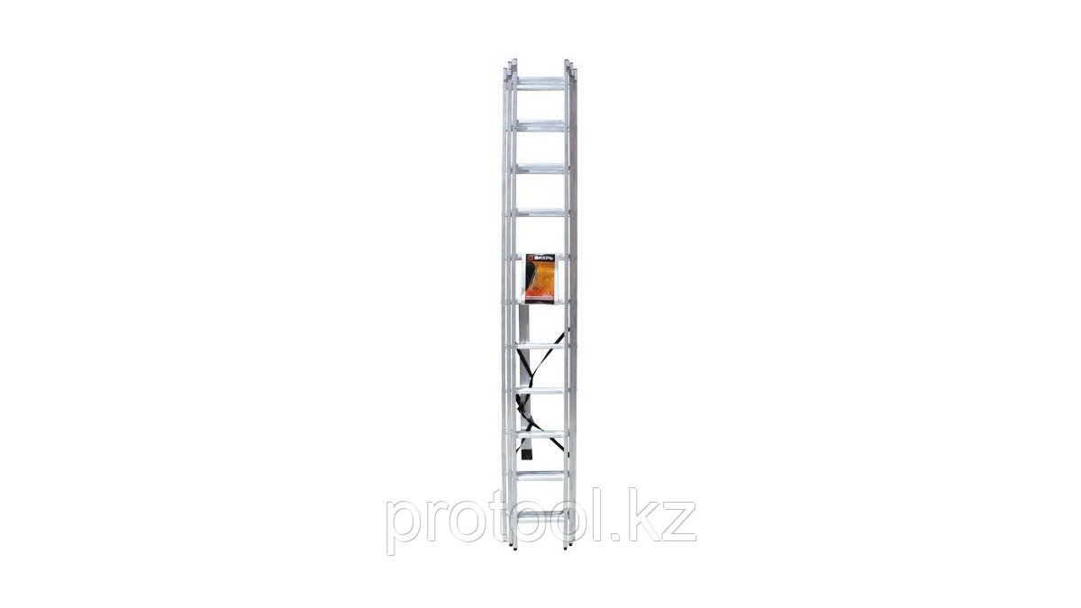 Лестница алюминиевая трёхсекционная ЛА 3х14 Вихрь - фото 1 - id-p84276756