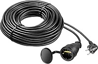 Удлинитель электрический силовой ЗУБР, 30 м, 3500 Вт, 1 гнездо, IP44 (55020-30)