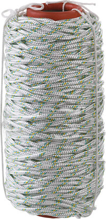 Фал плетёный капроновый с сердечником, СИБИН, 100 м, 6 мм, 16-прядный, 650 кгс (50220-06), фото 2